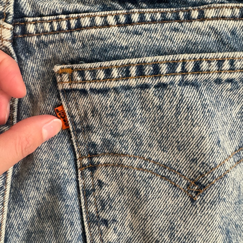 Vintage Levi’s 505  orange tab acidic wash jeans - Picture 8 of 8